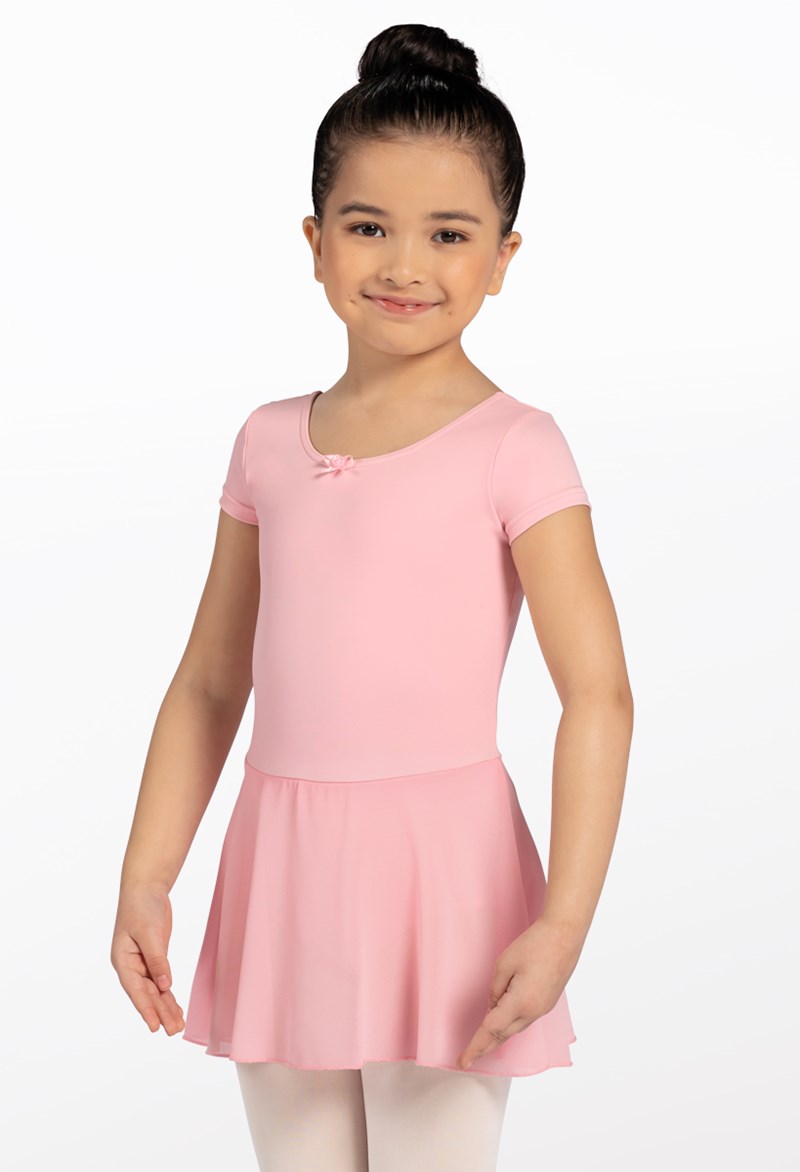 Pink Kids Short Sleeve Dress